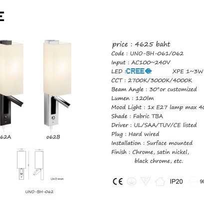 WALL LAMP UNO-BH-061/062