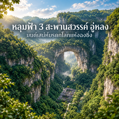 หลุมฟ้า 3 สะพานสวรรค์ อู่หลง: มนต์เสน่ห์มรดกโลกแห่งฉงชิ่ง
