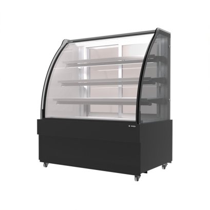 ตู้โชว์เค้กกระจกโค้ง 3 ชั้นวาง Premium Plus กว้าง 120 ซม. สีดำ 18.3 คิว SKK-1217Z