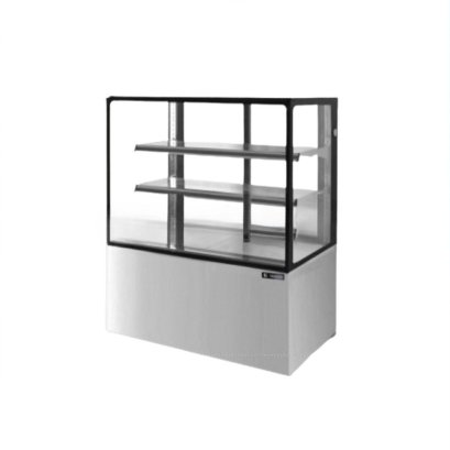 ตู้โชว์เค้กกระจกตรง 3 ชั้นวาง กว้าง 70 ซม. สีสแตนเลส SANDEN 15.1 คิว SKR-0703G