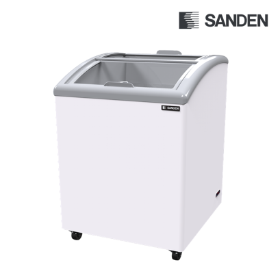 ตู้แช่แข็งกระจกโค้ง SANDEN 5.3 คิว SNC-0155