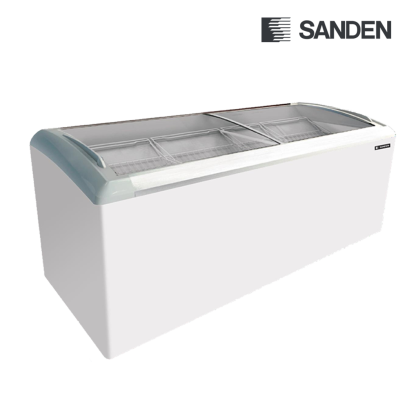 ตู้แช่แข็งกระจกโค้ง SANDEN 14.8 คิว SNC-0435