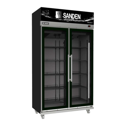 ตู้แช่เครื่องดื่ม 2 ประตู SANDEN รุ่น YEMP1100P 28.3 คิว(สีดำ)
