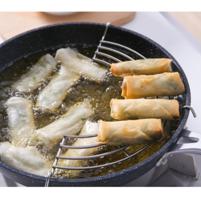 ถูกที่สุด! ตะแกรงพักของร้อน ตะแกรงแสตนเลส หนา แข็งแรง ทนทาน ขนาด 20cm,24cm,26cm และ 28cm