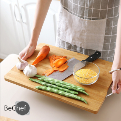 เขียงไม่ไผ่ เขียงไม้ เขียงอเนกประสงค์ พร้อมหูหิ้วสแตนเลส แข็งแรง น่าใช้งานมากๆ มีหลายขนาดให้เลือก