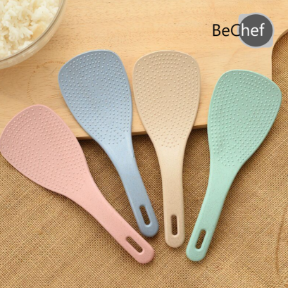 ทัพพีตักข้าว ทัพพีฟางข้าวสาลี ข้าวไม่ติดทัพพี ที่ตักข้าว ฟางข้าวสาลี