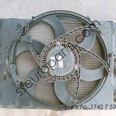 Fan housing with fan Part number: 17427523259 7523259