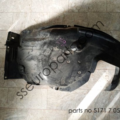 Cover, wheel housing, front left Part number: 51717059377 7059377
