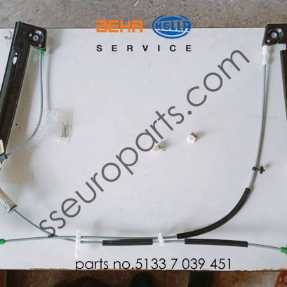 ตัวยกกระจก, ไฟฟ้า, ด้านซ้าย หมายเลขชิ้นส่วน: 51337039451 7039451 BEHR HELLA 003-80-15379