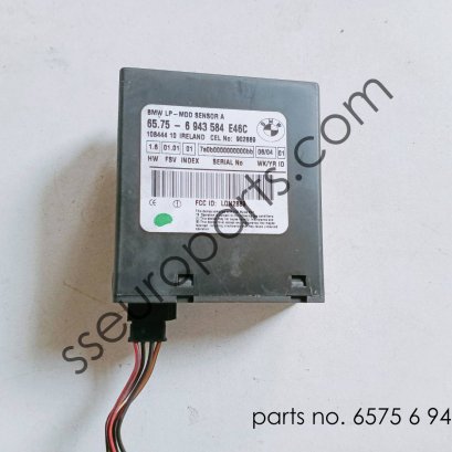 Module, radar burglar alarm, rear Part number: 65756943584 6943584 65759118038 9118038