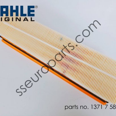 Air filter element, left Part number: 13717589642 7589642 MAHLE LX 1823/1