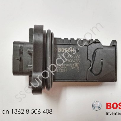 Hot-film air mass meter Part number: 13628506408 8506408 BOSCH 0 281 006 092