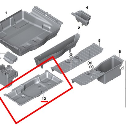 ฝาครอบแบตเตอรี่ หมายเลขชิ้นส่วน: 51477320564 7320564 5147 7 320 564