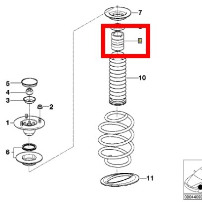 Front Shock Dust Boot  Part number: 31331096298 1096298 3133 1 096 298  LIP LK 20004