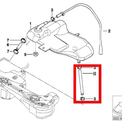 ท่อน้ำมันเชื้อเพลิง หมายเลขชิ้นส่วน: 16121180409 1180409 1612 1 180 409 Cohline 2192 0600