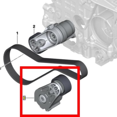 Mechanical belt tensioner Part number: 11287604936 7604936 1128 7 604 936