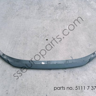 Black Band of spoiler, front Part number: 51117376367 7376367