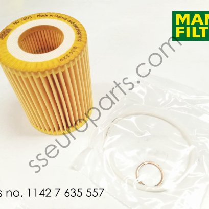 ชุดไส้กรองน้ำมันเครื่อง หมายเลขชิ้นส่วน: 11427635557 7635557 MANN FILTER HU 7003X