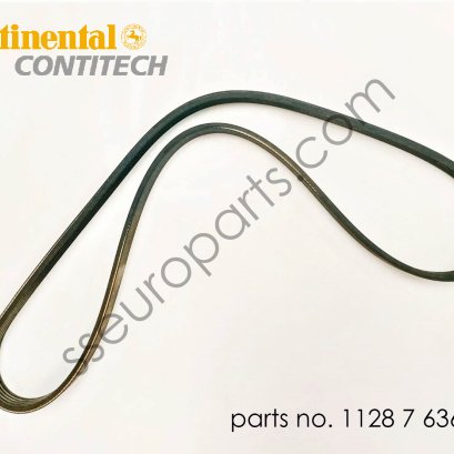สายพานแบบซี่รูปตัววี หมายเลขชิ้นส่วน: 11287636376 7636376 11281435280 Continental 5PK 1005