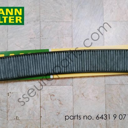 มโครฟิลเตอร์/ถังดักไอน้ำมันใช้ถ่าน หมายเลขชิ้นส่วน: 64319216590 9216590 64319071935 9071935 MANN FILTER CUK 6724