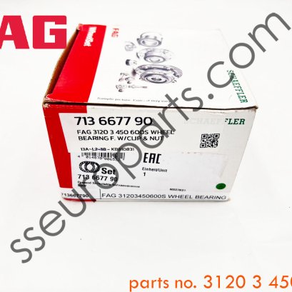 ตลับลูกปืนแบบลูกกลมสัมผัสมุม หมายเลขชิ้นส่วน: 31203450600 3450600 FAG