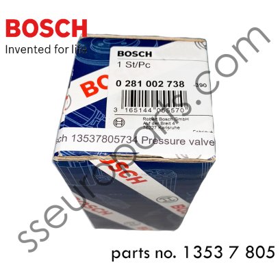 วาล์วปรับแรงดัน หมายเลขชิ้นส่วน: 13537805734 7805734 1353 7 805 734 Bosch 0281 002 738