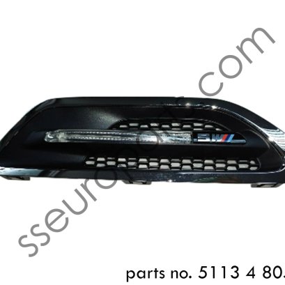 Grille, side panel, front, left Part number: 51134805797 4805797 5113 4 805 797