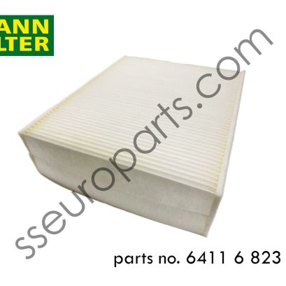 Set, microfilter/carbon canister Part number: 64116823725 6823725 Mann Filter CUK23005-2