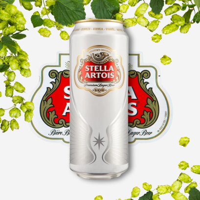 Stella Artois Can 500ml.