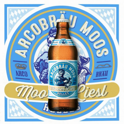 Arcobräu Gräfliches Brauhaus Mooser Liesl Helles Lager 500ml.
