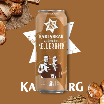 Karlsbräu Naturtrübes Kellerbier 500ml.