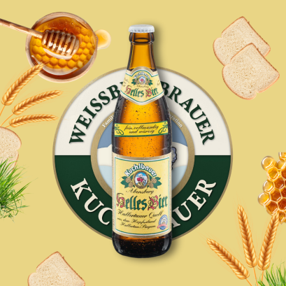 Kuchlbauer Lager Beer Helles 500ml.