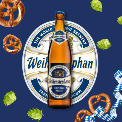 Weihenstephaner Origanal Hell 500ml.
