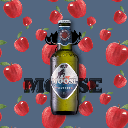 Moose apple craft cider 330ml.