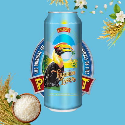 Phuket Khaohom Lager Beer 490ml.