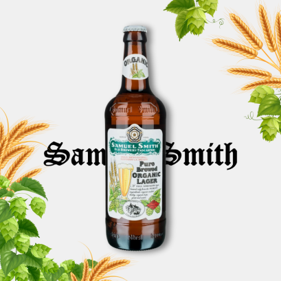 Samuel Smith Pure Brewed Organic Lager 500ml.