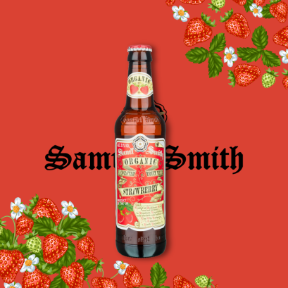 Samuel Smith Organic Strawberry Fruit beer 355ml.