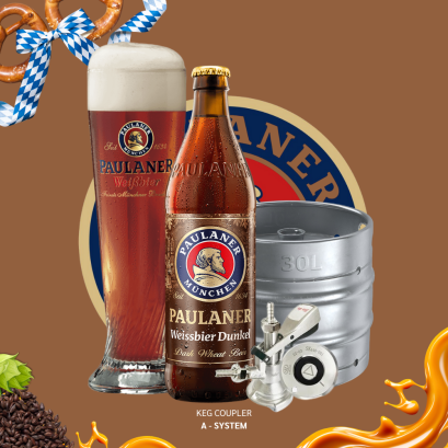 Paulaner Weissbier Dunkel Draught 30L.