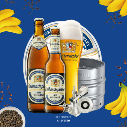 Weihenstephan Hefe-Weissbier Wheat Beer 30L.