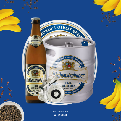 Weihenstephan Hefe-Weissbier Wheat Beer 30L.