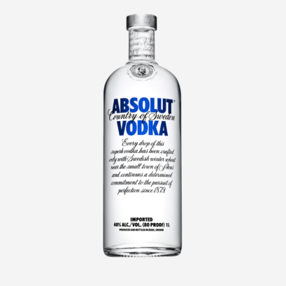 Absolute Vodka 1000ml.