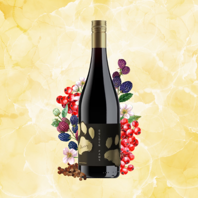 Golden Paws Shiraz 750ml.