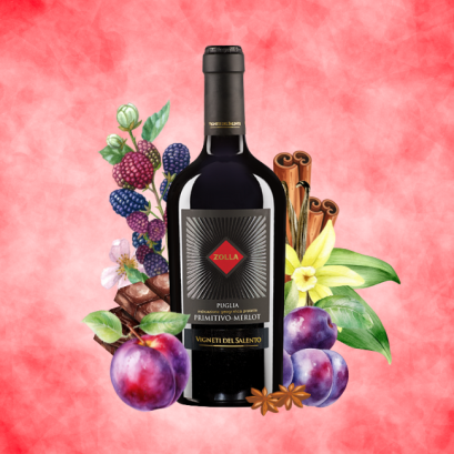 Zolla Primitivo Merlot Puglia IGP 750ml.