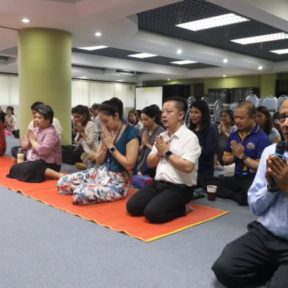 Merit-making ceremony and monk alms offering 2024