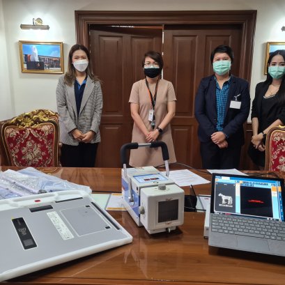 ส่งมอบเครื่องเอกซเรย์แบบพกพา ให้กับ คณะสัตวแพทยศาสตร์และสัตววิทยาประยุกต์ วิทยาลัยวิทยาศาสตร์การแพทย์เจ้าฟ้าจุฬาภรณ์ ราชวิทยาลัยจุฬาภรณ์