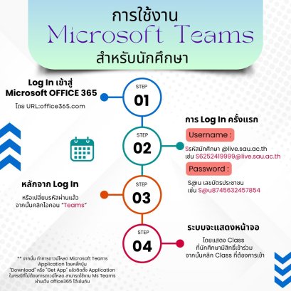 การใช้ Microsoft Teams สำหรับนักศึกษา