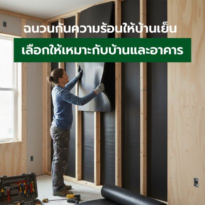 ฉนวนกันความร้อนให้บ้านเย็น  เลือกให้เหมาะกับบ้านและอาคาร
