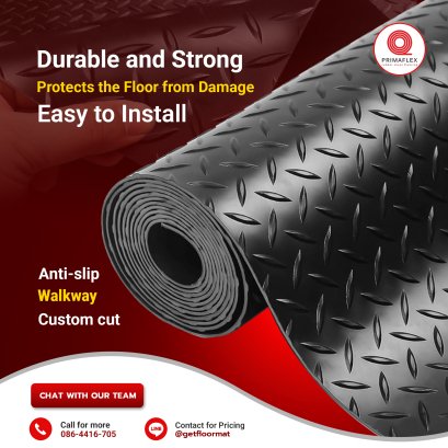 ยางปูพื้นแบบม้วน GETFLOORMAT ทางเลือกคุณภาพสำหรับพื้นที่อุตสาหกรรม