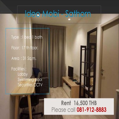 Ideo Mobi Sathorn ไอดีโอ โมบิ  ID - 61167 -192116