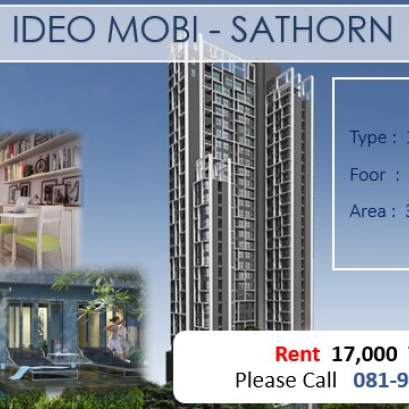 IDEO MOBI @SATHORN ไอดิโอ โมบิ สาทร ID - 61167 - 192123